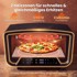 NORTHIX električna peć za pizzu za unutarnju upotrebu 12" sa zaslonom osjetljivim na dodir, 1700 W